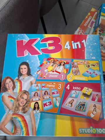 K3 gezelschapsspelen en puzzel beschikbaar voor biedingen