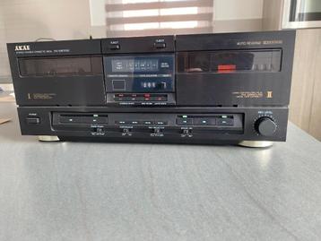 Akai HX670W dubbele cassettedeck, Enlèvement ou Envoi, Double, Akai