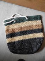 geweven handtas, Handtassen en Accessoires, Tassen | Damestassen, Ophalen of Verzenden, Zo goed als nieuw, Beige, Handtas