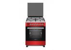 Nieuwe toestellen uit toonzaal : Rood / INOX gasfornuis 329€, Ophalen, Nieuw, 4 kookzones, Energieklasse A of zuiniger