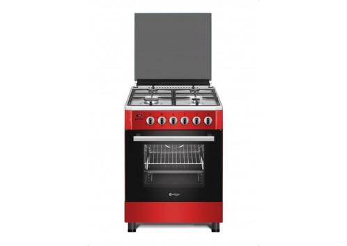 Nieuwe toestellen uit toonzaal : Rood / INOX gasfornuis 329€, Electroménager, Cuisinières, Neuf, Autoportant, 4 zones de cuisson