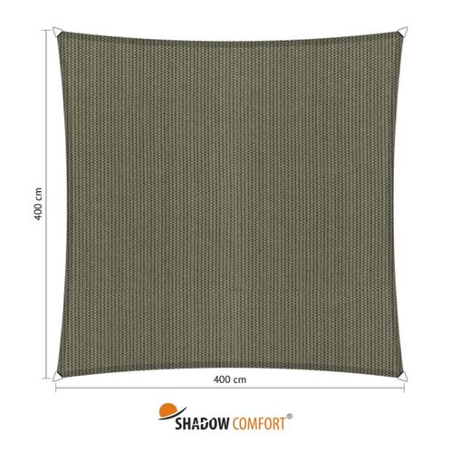 Schaduwdoek Shadow Comfort 4x4m Desert Storm, Jardin & Terrasse, Voiles d'ombrage, Neuf, Enlèvement