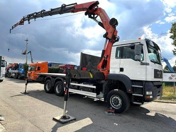 MAN TGA 33.350 6x6 + (27.5m) CRANE PALFINGER PK36002 E 6x +  beschikbaar voor biedingen