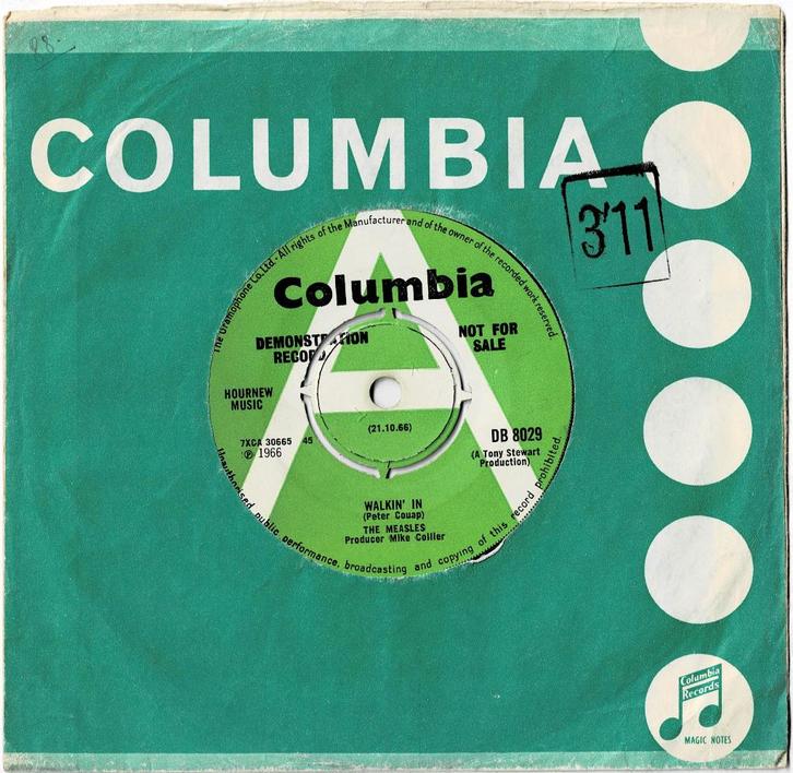 The MEASLES - Walkin' in / Looking for love, Cd's en Dvd's, Vinyl Singles, Gebruikt, Single, Pop, 7 inch, Verzenden