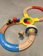 Houten treinset, Kinderen en Baby's, Speelgoed | Houten speelgoed, Ophalen