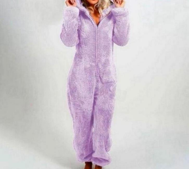 Onesie Wanzie Huispak Jumpsuit Fleece pyama pyjama maat S-M, Kleding | Dames, Jumpsuits, Nieuw, Maat 38/40 (M), Roze, Ophalen of Verzenden