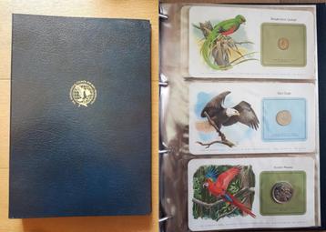 ALBUM "BIRD COINS OF THE WORLD" 16 LANDEN MUNTEN beschikbaar voor biedingen