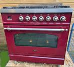 Boretti gasfornuis bordeauxrood 80cm, Elektronische apparatuur, Fornuizen, Ophalen, Gebruikt, 60 cm of meer, Energieklasse A of zuiniger