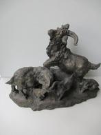 bronzen beeld chinees geiten, Antiek en Kunst, Kunst | Beelden en Houtsnijwerken, Ophalen of Verzenden