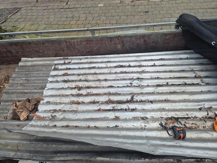 4 alluminium golfplaten, Doe-het-zelf en Bouw, Dakpannen en Dakbedekking, Ophalen