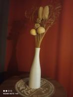 Vase deco, Huis en Inrichting, Woonaccessoires | Vazen, Ophalen, Wit, Minder dan 50 cm, Glas