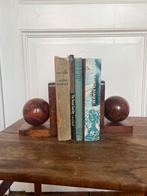 Mooie vintage wortelnoten boekensteunen, Enlèvement ou Envoi