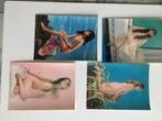 Vier mooie erotische 3D postkaarten, Oost-Vlaanderen, Ophalen