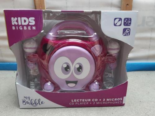 Bigben draagbare Karaoke CD-Speler - 2 Microfoons, Enfants & Bébés, Produits pour enfants, Utilisé, Enlèvement ou Envoi