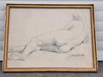 Dessin nu signe Marcel delmotte, Antiquités & Art, Enlèvement ou Envoi