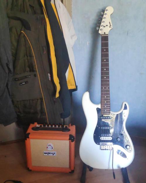 Squier Stratocaster contemporary HSS + Orange crush 12 combo, Muziek en Instrumenten, Snaarinstrumenten | Gitaren | Elektrisch