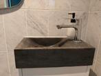 Blauwe natuursteen lavabo fontein 40x23x10, Ophalen, Nieuw