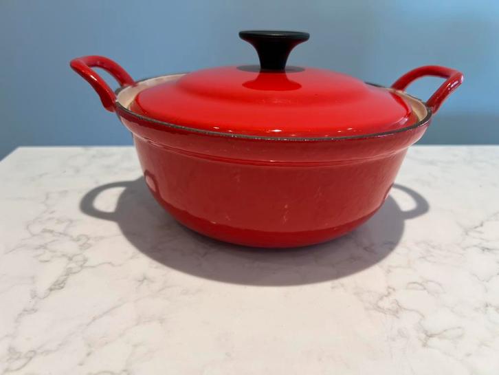 Cousances / Le Creuset Faitout 20 cm in uitstekende staat, Huis en Inrichting, Keuken | Potten en Pannen, Zo goed als nieuw, Koekenpan of Braadpan