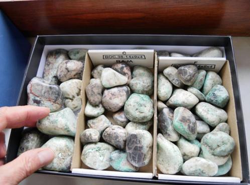 SET 58 GEPOLIJSTE STENEN, Verzamelen, Mineralen en Fossielen, Mineraal, Ophalen