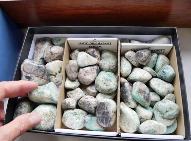 SET 58 GEPOLIJSTE STENEN, Verzamelen, Mineralen en Fossielen, Mineraal, Ophalen