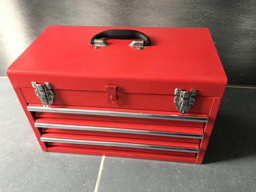 Metalen toolbox gereedschapskist met schuiven, Doe-het-zelf en Bouw, Gereedschapskisten, Zo goed als nieuw, Ophalen of Verzenden