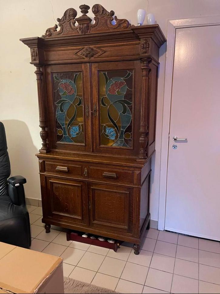 Antieke houten buffetkast, Antiek en Kunst, Antiek | Meubels | Kasten, Ophalen