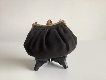 Sac vintage en daim noir de Nina Ricci, Enlèvement ou Envoi