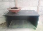 Outdoor kooktafel (soort Ofyr) gepoederlakt op wielen, Tuin en Terras, Vuurschalen, Ophalen, Gebruikt