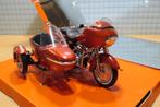 Harley Davidson sidecar / zijspan FLTR Road Glide 1:18, Enlèvement ou Envoi, Neuf, Moteur, Maisto