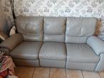 Lederen 3-zit, Huis en Inrichting, Zetels | Zetels, Ophalen, Gebruikt