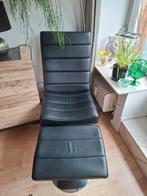 Fauteuil et son repose pieds, Ophalen, Gebruikt, Leer