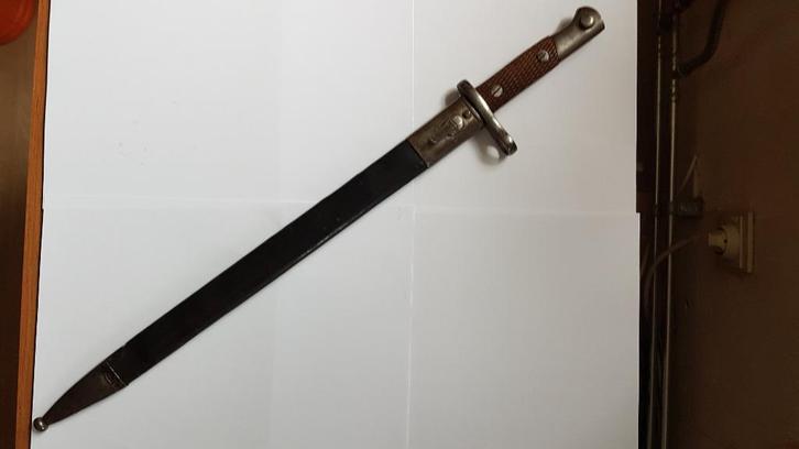 Spanish bayonet Artilleria Fca nacional Toledo., Verzamelen, Militaria | Tweede Wereldoorlog, Landmacht, Mes of Dolk, Ophalen of Verzenden