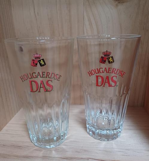 Mancave maar nog geen "Hougaerde Das glazen" ?!, Verzamelen, Glas en Drinkglazen, Zo goed als nieuw, Bierglas, Ophalen of Verzenden