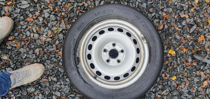 jantes en toles VW 15 pouces 5 trous ET 47, Auto-onderdelen, Banden en Velgen, Velg(en), 15 inch, 195 mm, Personenwagen, Gebruikt