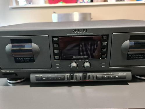 Philips FC931 cassettedeck, Audio, Tv en Foto, Cassettedecks, Dubbel, Philips, Ophalen of Verzenden