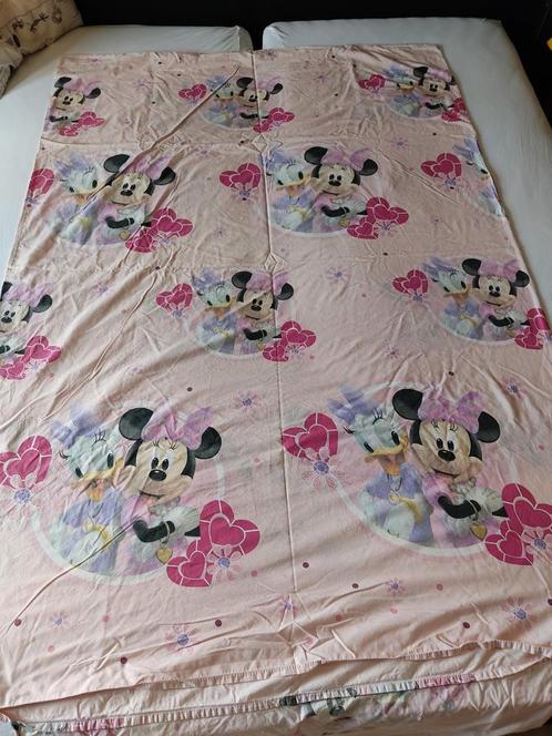 Beddengoed Minie Mouse en Katrien, Huis en Inrichting, Slaapkamer | Beddengoed, Zo goed als nieuw, Dekbedovertrek, Ophalen of Verzenden