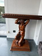 Tv meubel: houten sculptuur, Maison & Meubles, Armoires | Mobilier de télévision, Antiek, 25 à 50 cm, Moins de 100 cm, Enlèvement