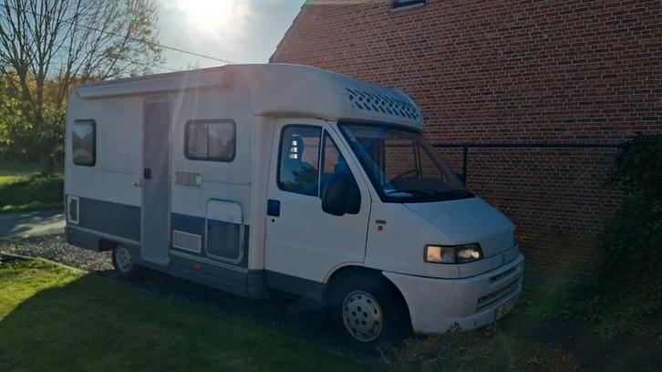 Fiat Ducato camper met opknapwerk, Caravans en Kamperen, Mobilhomes, Particulier, tot en met 4, Fiat, Fiat, Diesel, Handgeschakeld