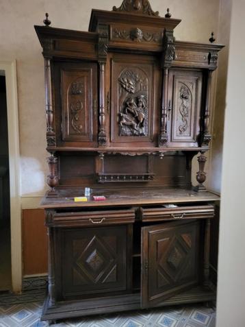 Henri II dressoir, eikenhout, 5 deuren beschikbaar voor biedingen