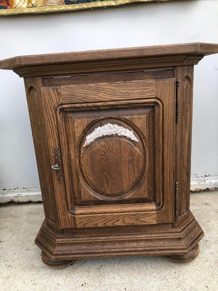 eiken tv meubel jaren 80, Huis en Inrichting, Kasten | Wandmeubels, Gebruikt, Minder dan 100 cm, Minder dan 150 cm, 50 tot 75 cm
