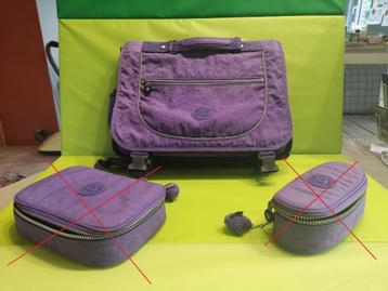 Cartable Kipling Preppy mauve disponible aux enchères