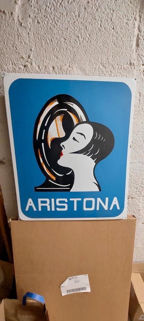 Email ARISTONA 1990 heruitgave  L'émail-belge, Verzamelen, Merken en Reclamevoorwerpen, Gebruikt, Reclamebord, Ophalen of Verzenden
