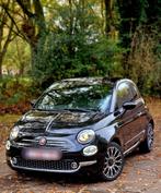 Fiat 500 Lounge 1.2 benzine, Auto's, Fiat, Lederen bekleding, Euro 6, Zwart, Handgeschakeld