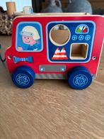 Brandweerauto haba, Ophalen, Zo goed als nieuw, Rij- of Hobbelspeelgoed