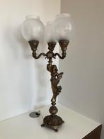 Tafellamp Messing, Huis en Inrichting, Lampen | Tafellampen, Glas, Gebruikt, 50 tot 75 cm, Ophalen