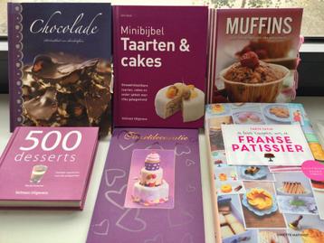 Pakket bakboeken, desserts, chocolade. NIEUW beschikbaar voor biedingen
