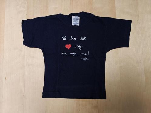 Donkerblauw t-shirt maat 62, Kinderen en Baby's, Babykleding | Maat 62, Gebruikt, Jongetje of Meisje, Shirtje of Longsleeve, Ophalen of Verzenden