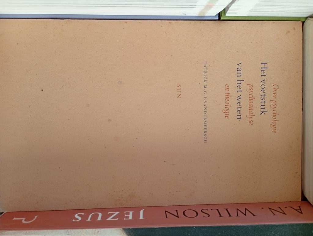 Vandermeersch. Het voetstuk van het weten. Over psychoanalys, Ophalen