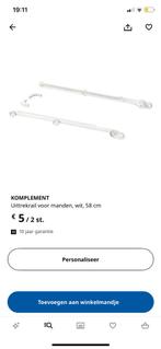 IKEA Komplement uittrek rail voor manden 58 cm - nieuw, Huis en Inrichting, Kasten | Kleerkasten, Nieuw, Ophalen of Verzenden