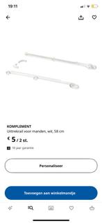 IKEA Komplement uittrek rail voor manden 58 cm - nieuw, Huis en Inrichting, Kasten | Kleerkasten, Ophalen of Verzenden, Nieuw